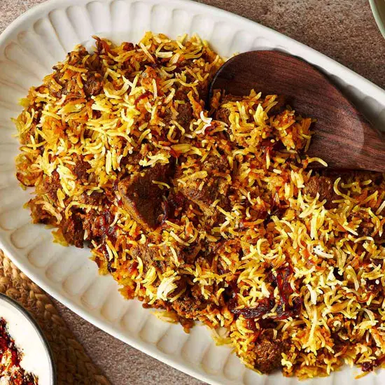 Lamb Biryani at Aroma Delight, Burlington MA