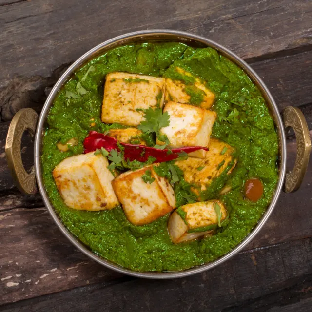 Saag Paneer at Aroma Delight, Burlington MA