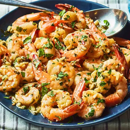 Garlic Shrimp at Aroma Delight, Burlington MA