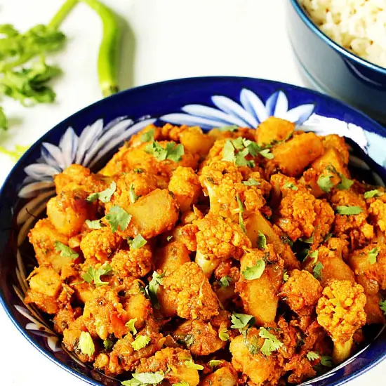 Aloo Gohbi at Aroma Delight, Burlington MA