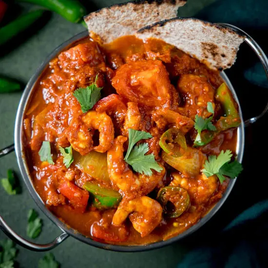Shrimp or Fish Balti at Aroma Delight, Burlington MA