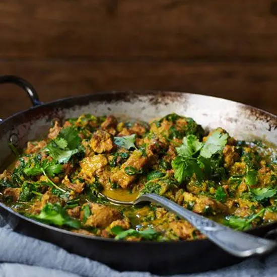 Lamb Saag at Aroma Delight, Burlington MA