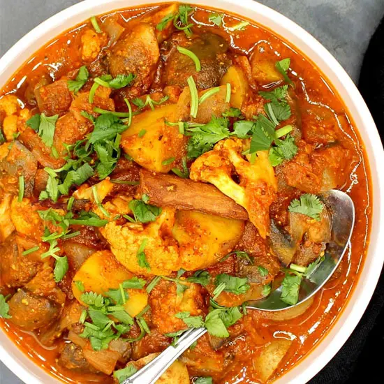 Vegetable Vindaloo at Aroma Delight, Burlington MA