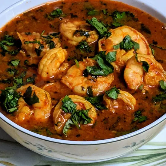 Shrimp or Fish Madras at Aroma Delight, Burlington MA