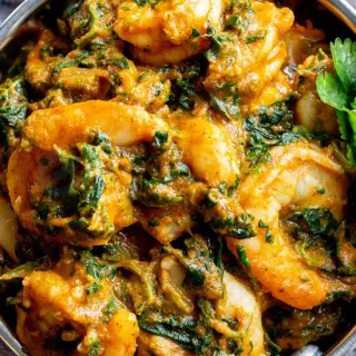 Shrimp or Fish Saag Shrimp or Fish Saag