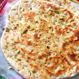 Pista Coconut Naan Pista Coconut Naan